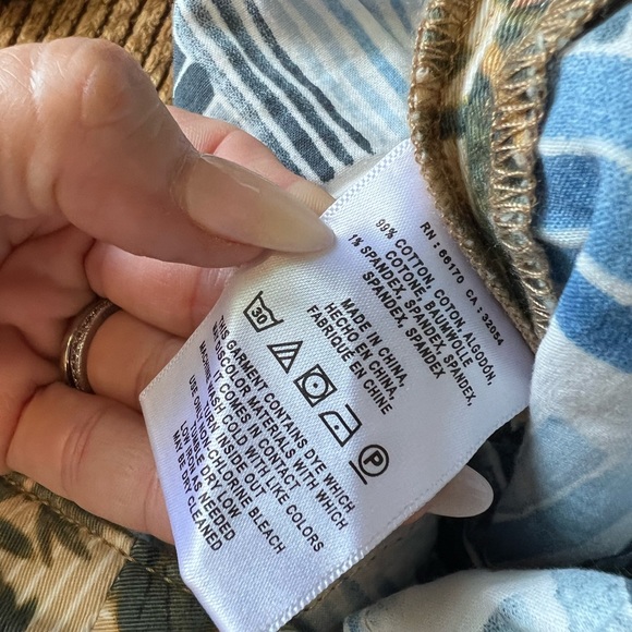 Anthropologie Chino printed relaxed pants size 27 - Picture 9 of 12